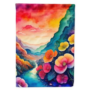 Bégonias multicolores Drapeau de jardin Bannière artistique de patio et de cour pour boîte aux lettres et parterres de fleurs Décoration Petite taille - Product Image 1