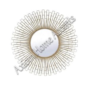 Handcrafted Wall <b>Mirror</b> With Distressed Metal <b>Frame</b> Ideal for Farmhouse or Rustic Style Interiors by Axiom Home Accents - Product Image 4