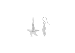 ต่างหูทรงหยดน้ำรูปดาวแบบเรียบง่าย - Product Image 1