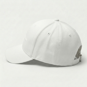 Casquette de baseball blanche personnalisée à 6 panneaux pour mariage avec broderie, fermeture réglable, marque privée, OEM, couvre-chef - Product Image 4