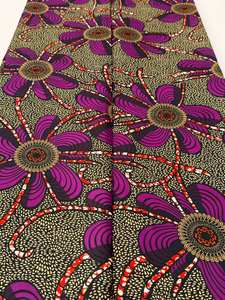 Tela africana personalizada con estampado de cera y algodón Ankara, de alta calidad, con patrones vibrantes de Holanda para ropa y diseños únicos. - Product Image 4