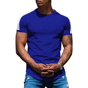220 Grams Men's Black <b>Polyester</b> Knitted Basic <b>T</b>-<b>Shirt</b> Front Oversized Neck Short Sleeve Loose Fit Casual Streetwear Anti-Shrink - Product Image 4