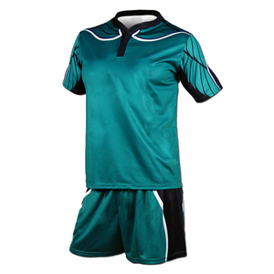Conjunto Deportivo Ecológico con Diseño de Cuello Alto, Impresión por Sublimación Completa, Camiseta y Pantalones Cortos, Personalización con Impresión Frontal - Product Image 3