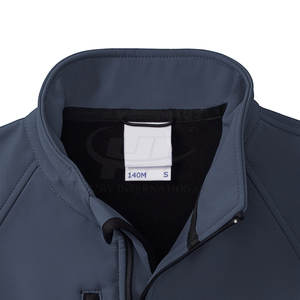 Nouvelle veste softshell d'hiver pour homme, design personnalisé, avec col montant et logo frontal, respirante, écologique, zippée, personnalisable - Product Image 4