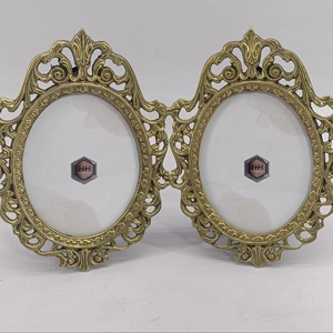 Modern Brass Metal Photo <b>Frame</b> Luxury High-end Custom <b>Frames</b> for Image Selfie <b>Frame</b> Table Wall Decors - Product Image 1