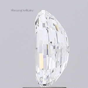 Diamante de Laboratorio Personalizado de 1ct, Corte Escalonado, Forma Ovalada Modificada, Claridad VVS, Color E, Corte Excelente, Suelto, Certificado IGI - Product Image 4