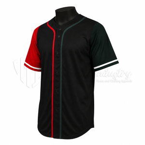 Maillot de baseball personnalisé en gros, uniforme d'équipe OEM, vêtements de sport athlétiques à séchage rapide, chemise de baseball respirante en polyester à boutons - Product Image 3
