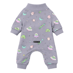 Dog Pajamas Onesie Alien Print Soft Stretch Pet Sleepwear Cozy Breathable All Season Nightwear For Small Medium Dogs Indoor Use - Product Image 5