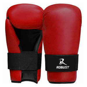 Guantes de Karate de Cuero para Entrenamiento de Artes Marciales, Ejercicio Físico, Entrenamientos Diarios, Cierre de Gancho y Bucle Antideslizante - Product Image 1