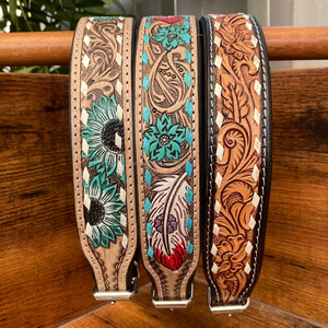 Collier de chien en cuir personnalisé usiné à la main collier de chien de luxe en cuir véritable collier rembourré pour petits chiens de taille moyenne - Product Image 5