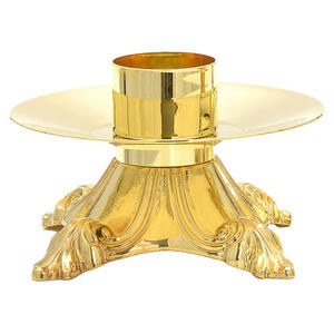 Classic Plated Brass Monstrance <b>Candle</b> Holder Religious Display Stand Polished Worship Used Church High Quality Metal Votive - Product Image 4