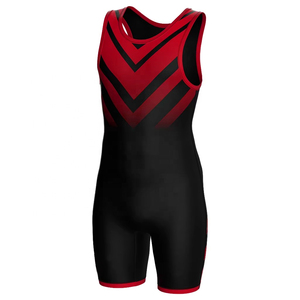 Full Print Custom Wrestling Athletic One-Piece Sports <b>Singlet</b> 100% Polyester Lightweight Quick Dry Breathable Performance - Product Image 4