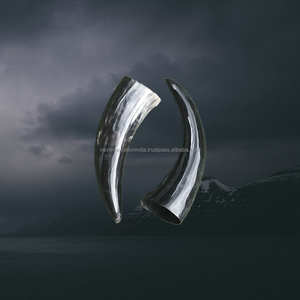 Corne de buffle naturelle Mug à boire Corne à boire inspirée Nouvelle corne de buffle polie gravée à la main Artisanat naturel décoratif - Product Image 2