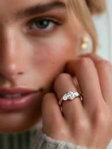 Anillo de boda de eternidad completa con corte marquesa de moissanita para unisex, de plata fina 925 original, regalo para fiesta de bodas para pareja - Product Image 2