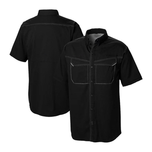 Camisa de Pesca de Manga Corta Sublimada Personalizada para Hombre, Ligera, de Secado Rápido, Protección UV, Poliéster, Ropa Deportiva para Exteriores, OEM - Product Image 4