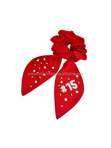 Scrunchie negro con reputación de cola, lazo de pelo bordado con cuentas de serpiente, soporte de cola de caballo elástico personalizado para fans de conciertos, regalo para niñas - Product Image 5