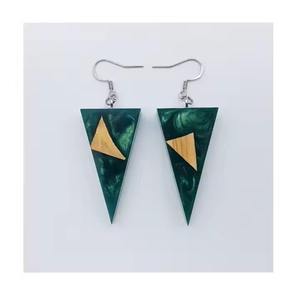 Pendientes de Resina de Lujo Hechos a Mano, Ligeros y Elegantes, Accesorio de Moda para Mujer, Venta al Por Mayor, Fabricante - Product Image 3