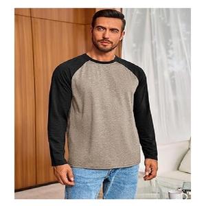 T-shirts pour hommes de haute qualité, luxueux, élégants, à col rond, décontractés, à manches longues, fabriqués au Bangladesh. - Product Image 3