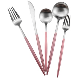 Juego de cubiertos de lujo de acero inoxidable chapado en oro de alta calidad para boda restaurante hogar Hotel Royal Look MOQ 100 piezas - Product Image 3