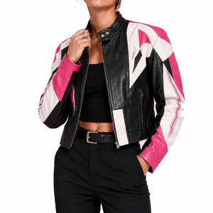 Custom Sorority Women Stand Collar <b>Fall</b> PU Leather Jackets Wholesale Factory OEM Personalized Greek Letter Outerwear Bulk Supply - Product Image 1