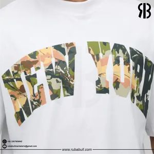 Camiseta de Hombre de Algodón 100% Jersey de Alto Gramaje, Estilo Urbano, con Estampado Digital Gráfico Personalizado Rubabull, Corte Regular, Hombro Caído Premium - Product Image 5