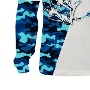 เสื้อตกปลาจากโรงงานโดยตรง เสื้อกีฬากลางแจ้งสำหรับตกปลา น้ำหนักเบา แห้งเร็ว ทนทาน ผลิตจากโพลีเอสเตอร์ แขนยาว - Product Image 2