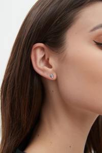Pendientes de Oro de 14K con Diamante Azul en Forma de Corazón, Diamante Cultivado en Laboratorio, Pendientes de Cartílago Helix, Joyería Minimalista y Elegante, Regalo para Mujer - Product Image 3