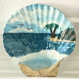 Nouvelles conceptions de coquillages peints en gros, prix le plus bas, peinture sur coquillages, art de la décoration intérieure - Product Image 4