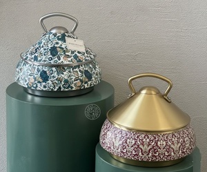 Modern Islamic Floral Durable Eco-Friendly Stainless Steel Food Warmer Hotpot Set Two Customization Options Luxury Dining - Product Image 2