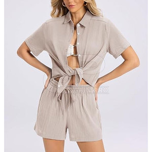 Style 2026 <b>Women</b> Summer <b>Shorts</b> Set Ladies Casual <b>Short</b> Suit With Matching Top Lightweight Material And Fashion Look - Product Image 6