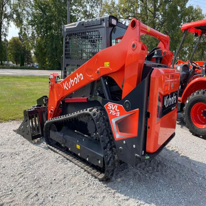 เครื่องตัดหญ้าไฮดรอลิกแบบติดตั้งกับรถตักล้อยาง Kubota SVL75-3 รุ่นดีเซล สำหรับงานป่าไม้ ตัดไม้ กำลังสูง เหมาะสำหรับการเคลียร์พื้นที่และตัดต้นไม้ - Product Image 1