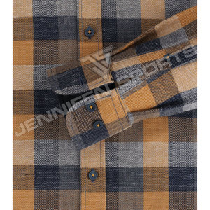 Camisas de Franela a Cuadros de Manga Larga para Hombre, Personalizadas, de Alta Calidad, al por Mayor, en Tela de Franela de Algodón/Poliéster - Product Image 4