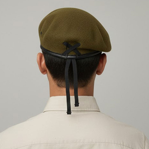 High Quality 100% Wool French <b>Beret</b> Custom Embroidered Tactical Tam <b>Beret</b> Hat Stylish Design for Men-for Casual Party Beach - Product Image 5