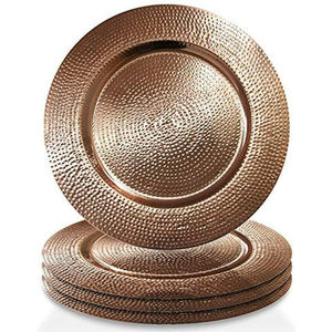 Round Metal Charger Plate with Polished Finish and Dotted Edge Design for Modern Table Setting metal charger plate - Product Image 6