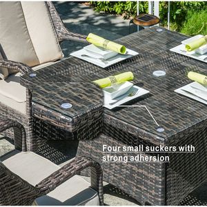 Conjunto de Comedor de Mimbre para Patio de 5 Piezas Malachi, para Entretenimiento en el Jardín - Product Image 2