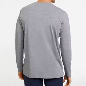 T-shirt à manches longues 100% coton Coupe classique pour homme Tissu respirant Idéal pour toutes les saisons - Product Image 2