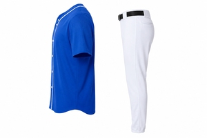 Premium Custom <b>Baseball</b> Uniform <b>Set</b> Short Sleeve Athletic Jersey with Matching Sports Pants for Team Competition - Product Image 3