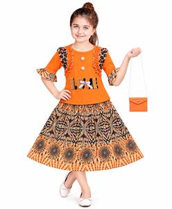Conjunto de Top y Falda para Bebés Niñas, Tela Crepé Suave, Atuendo Elegante y Cómodo para Cumpleaños y Ocasiones Especiales para Talla S - Product Image 1