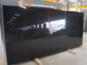 High Durability Premium Interior Use Natural Absolute Black Granite Stone Slabs for Kitchen Countertops Flooring Wall Cladding - Product Image 5