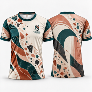 T-shirt de sport pour homme NAVISTA SPORTS, motif montagne, impression par sublimation, manches raglan, col rond, 100% polyester, respirant, séchage rapide, sportif - Product Image 4