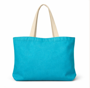 Grand sac de plage en toile imprimé avec logo personnalisé, poignée épaule, sac de plage en toile imprimé - Product Image 2