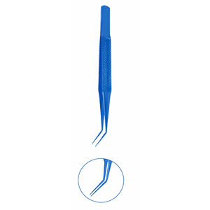 Forceps de Capsulorhexis en Titane Bleu Haute Précision pour une Préhension Précise des Capsules et un Contrôle des Tissus - Product Image 4