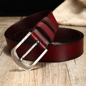 Ceintures en cuir véritable pour hommes – Idéales pour le travail, les tenues décontractées et les jeans – Boucle ardillon en laiton – Prix avantageux - Product Image 4