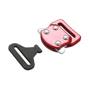Hebilla de Cinturón de Seguridad Metálica Roja y Negra de Grado Industrial, Abrazadera de Sujeción para Asiento de Auto - Product Image 1