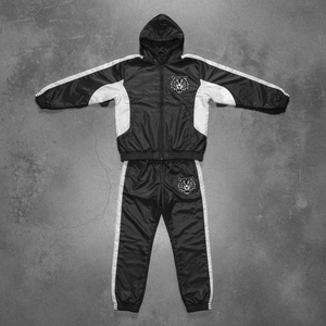 Chaqueta Cortavientos con Capucha de Invierno Estilo Vintage de los 90 de Alta Calidad, Bloques de Color, Unisex, 100% Algodón, Diseño de Paneles, Chándal, Talla Personalizada - Product Image 1