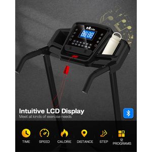 Caminadora Eléctrica Plegable para el Hogar con Inclinación, Máquina para Correr con Barandilla y Controles de Velocidad - Product Image 4
