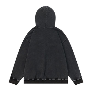 Premium Quality Acid Wash Hoodie Oversized Streetwear Pullover Hoodie Custom Manufacturer <b>Bulk</b> Supply - Product Image 2