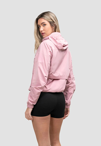 Chaqueta Cortavientos con Capucha para Mujer, Diseño Color Block, Cierre de Cremallera, Manga Larga, Poliéster, Ropa de Invierno - Product Image 3
