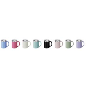 Vasos de Acero Inoxidable con Logotipo Personalizado, de Pared Simple con Tapa, Impresión Serigrafiada, Taza de Café de Viaje para Regalo Corporativo, MOQ Bajo - Product Image 2