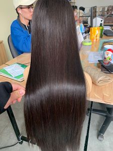 Peluca de extensión de trama única de cabello humano Remy y virgen vietnamita 100% recto sedoso para mujeres negras 30 pulgadas de longitud del paquete - Product Image 2
